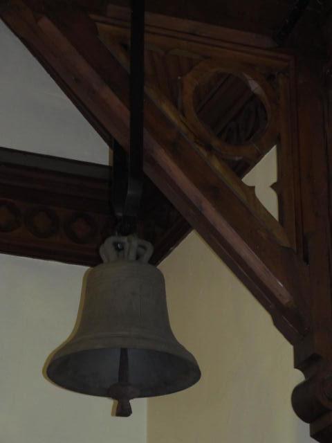 Church interior and congregation during a Sunday service